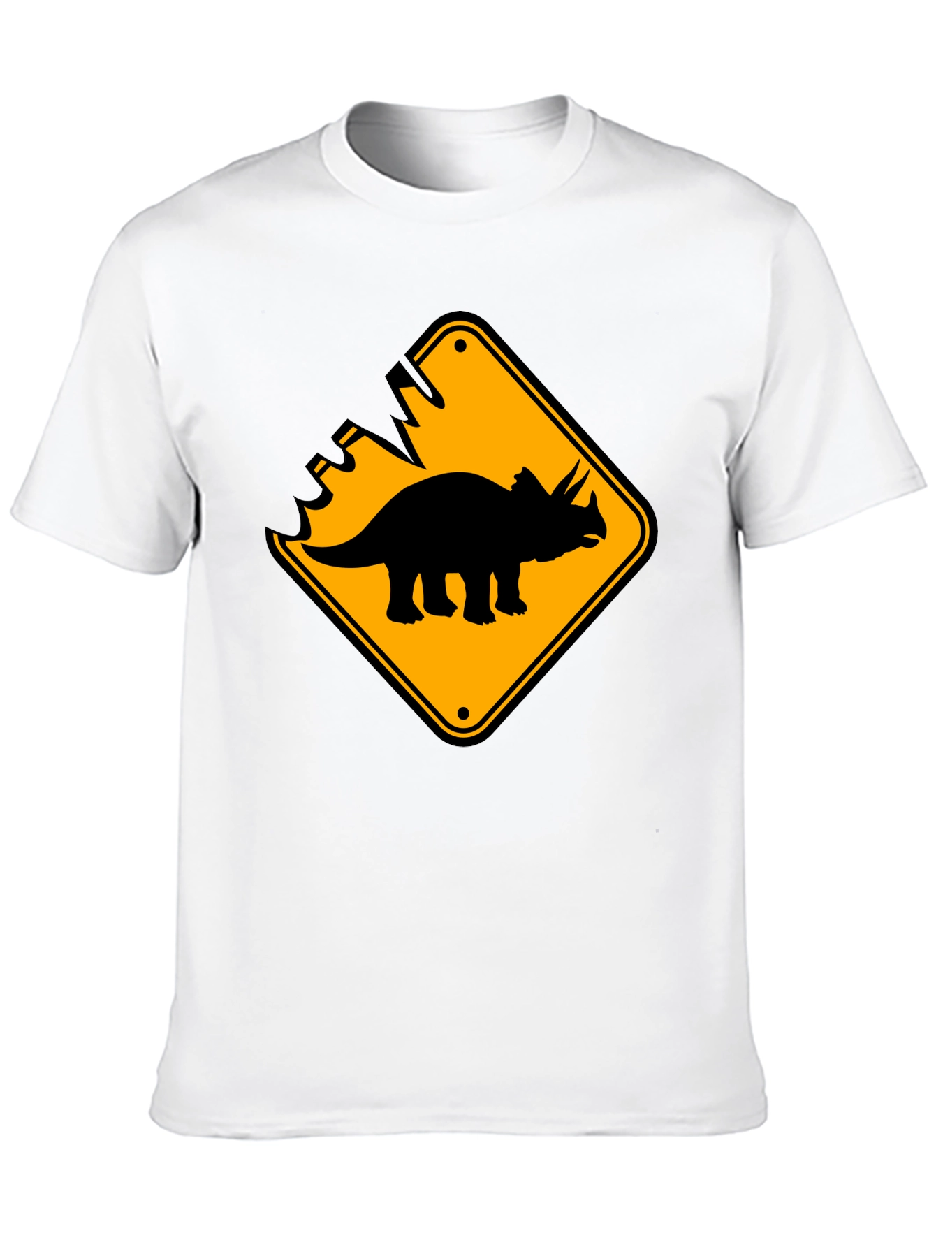 Dinosaur Crossing Black T-Shirt