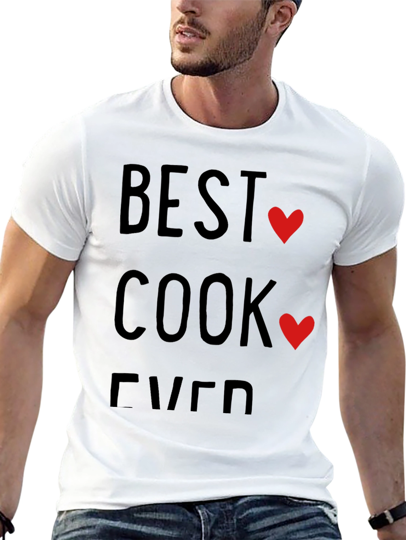 Best Cook Ever T-Shirt - Heart Design