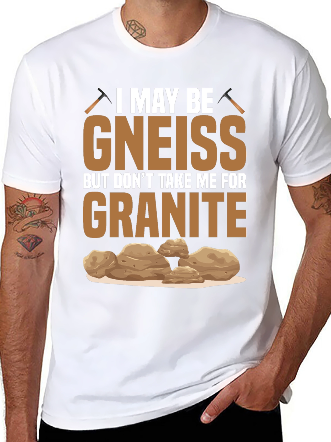 Gneiss Granite Geology Pun T-Shirt