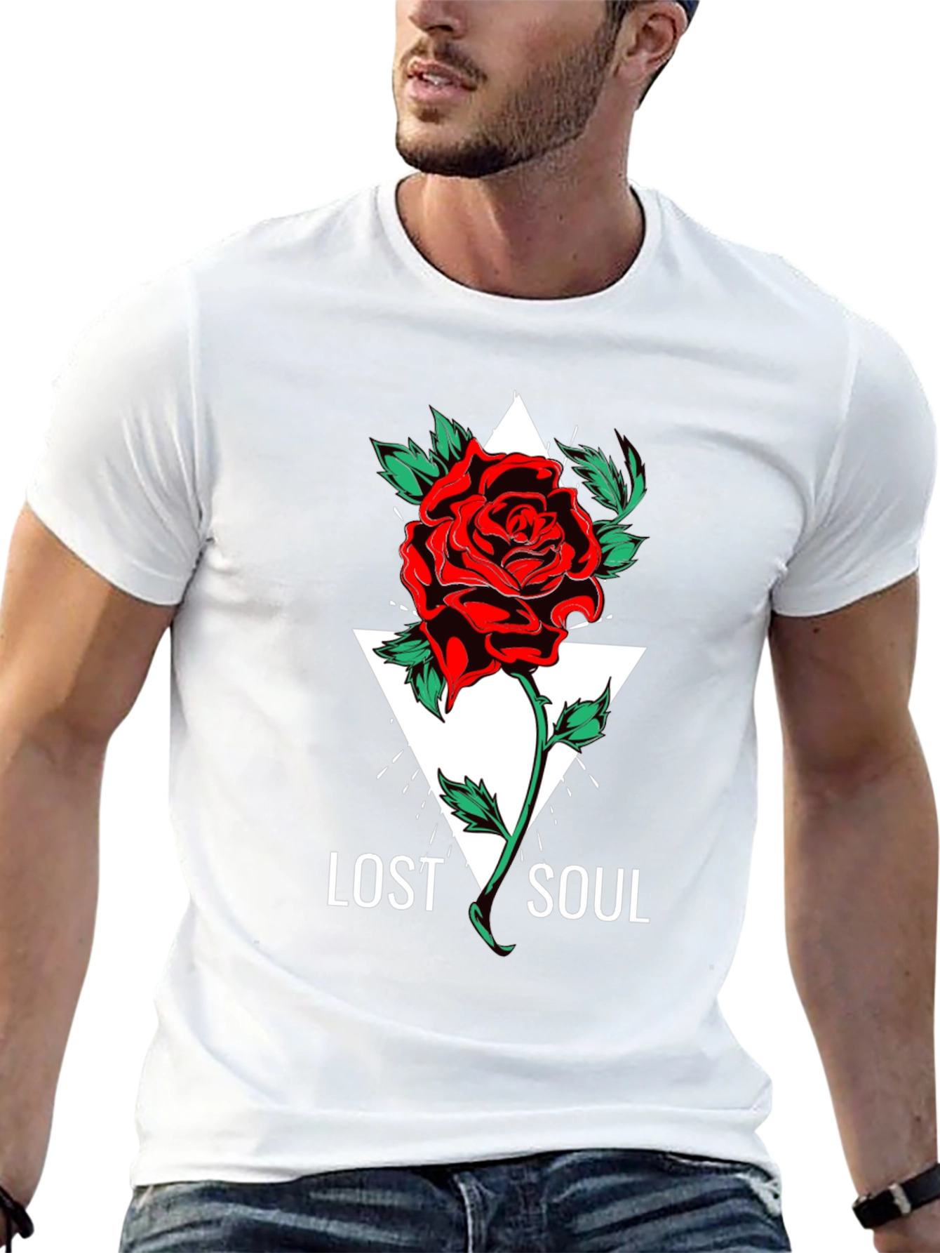 Lost Soul Rose Graphic T-Shirt
