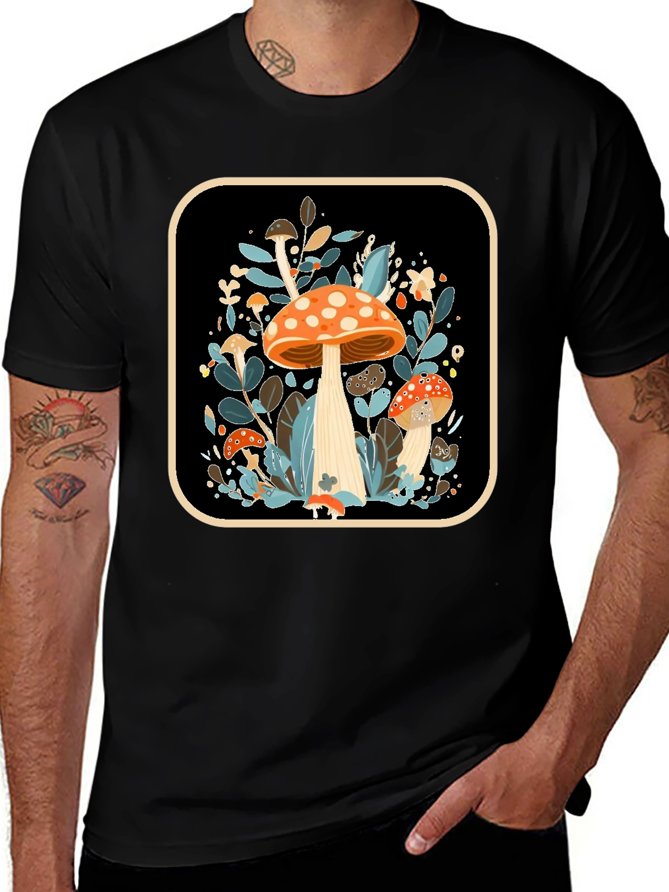 Mushroom Graphic Tee - Nature Inspired Style