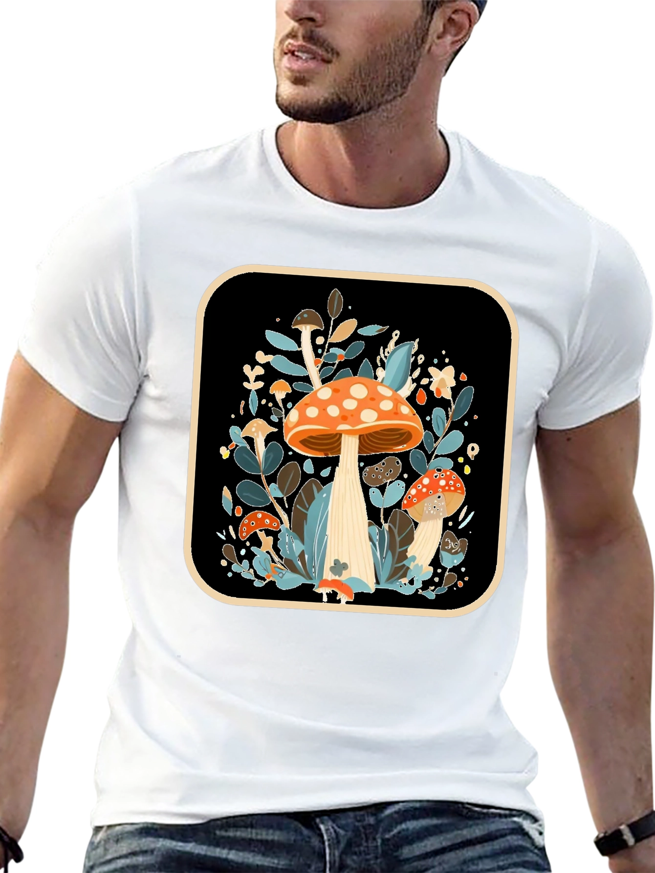 Mushroom Graphic Tee - Nature Inspired Style