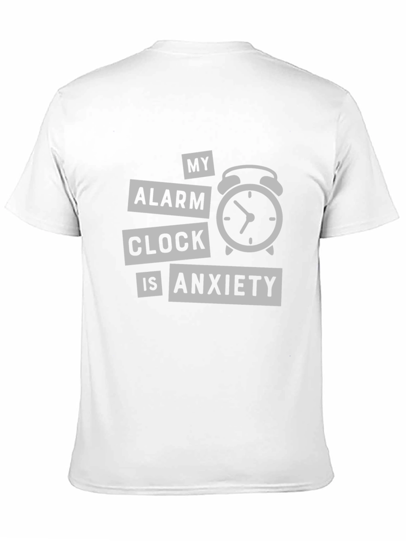 Anxiety Alarm Clock Graphic T-Shirt - Soft Cotton Tee