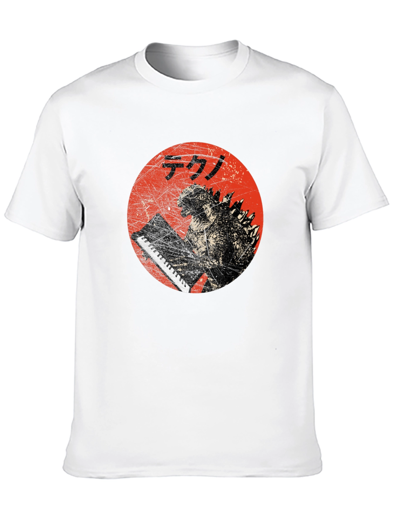 Godzilla Tekno T-Shirt - Red Circle Design