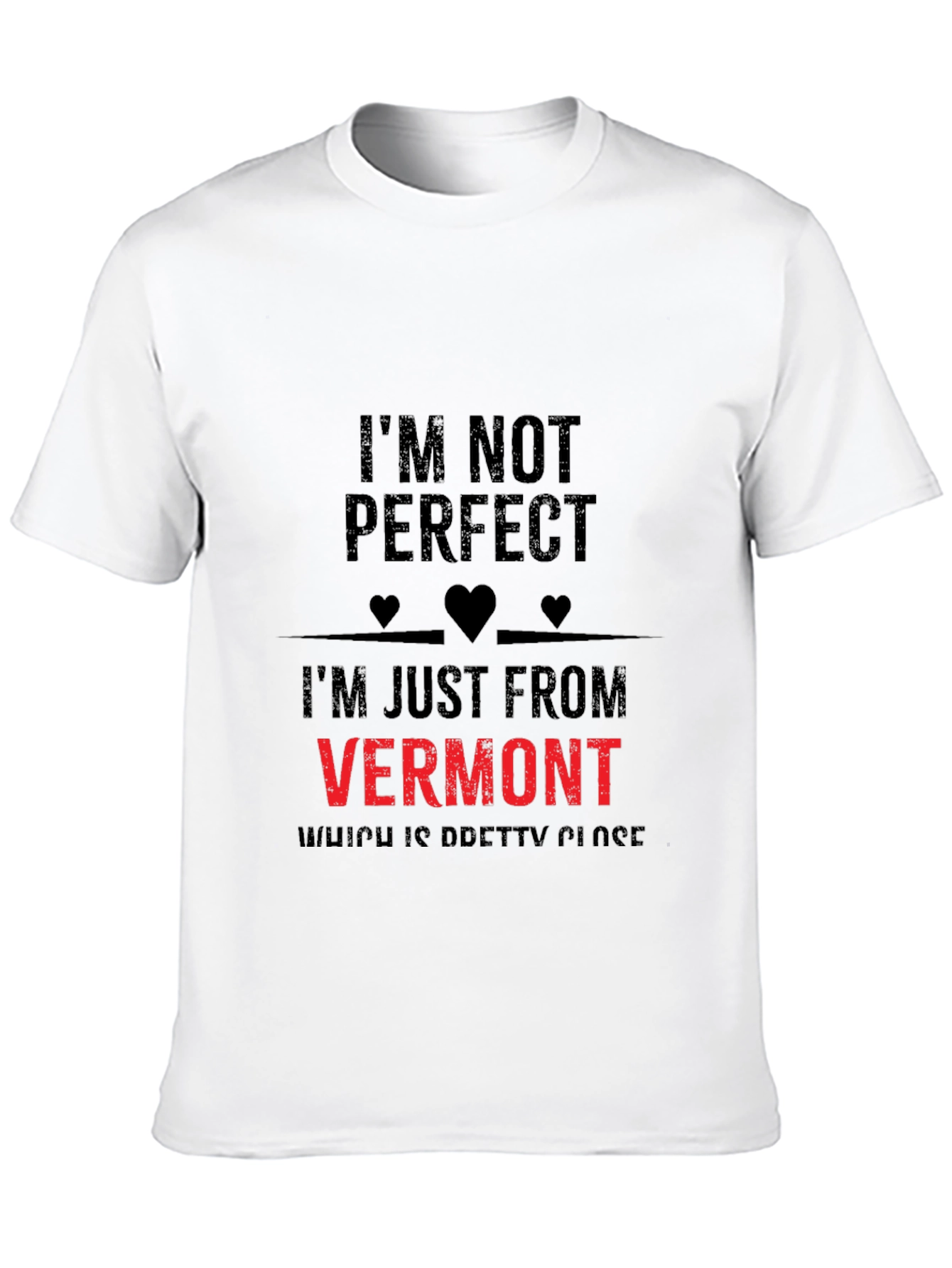 Im Not Perfect Vermont Graphic T-Shirt