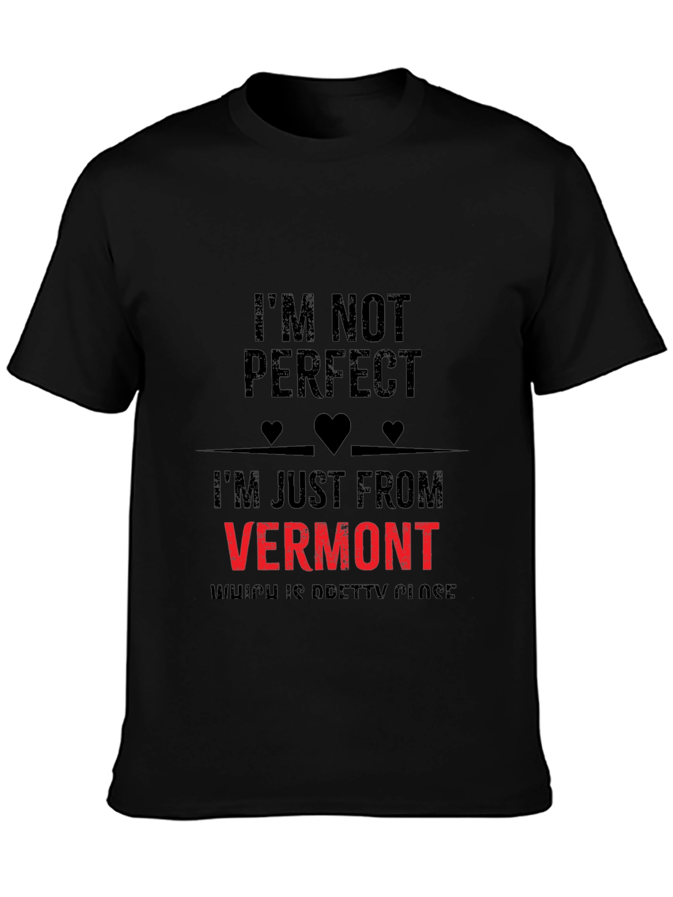 Im Not Perfect Vermont Graphic T-Shirt