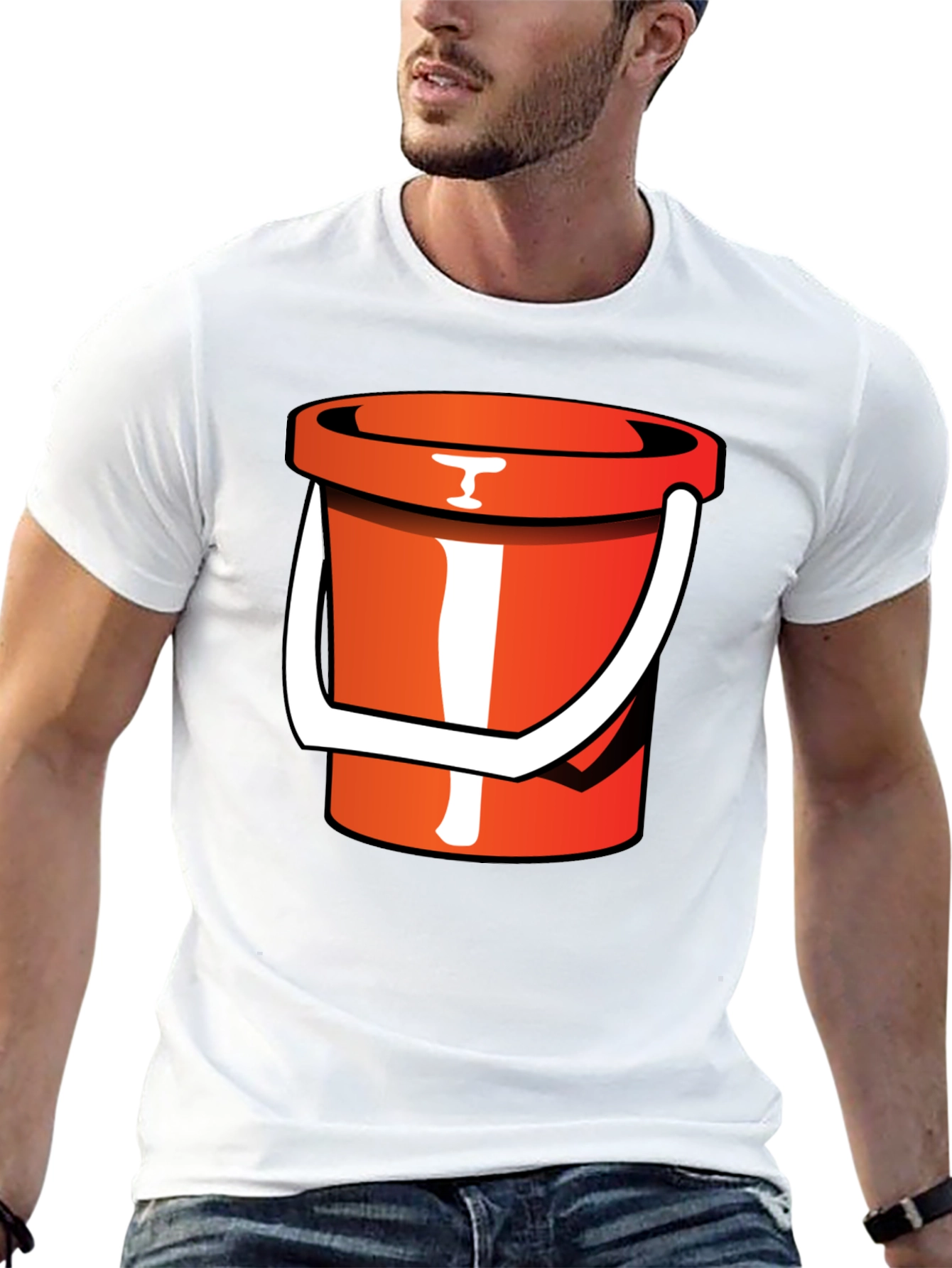 Bucket Graphic T-Shirt - Novelty Tee