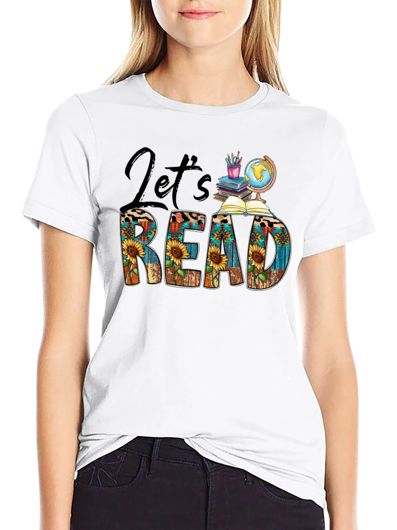 Lets Read Graphic T-Shirt