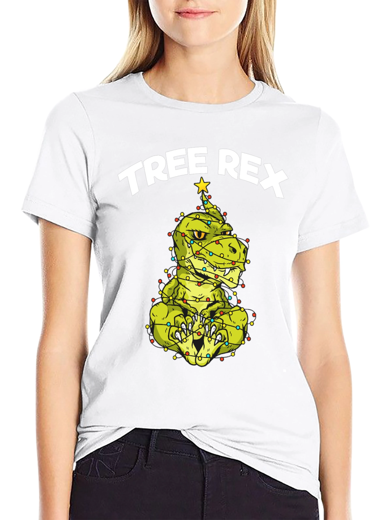 Tree Rex Dinosaur Christmas T-Shirt
