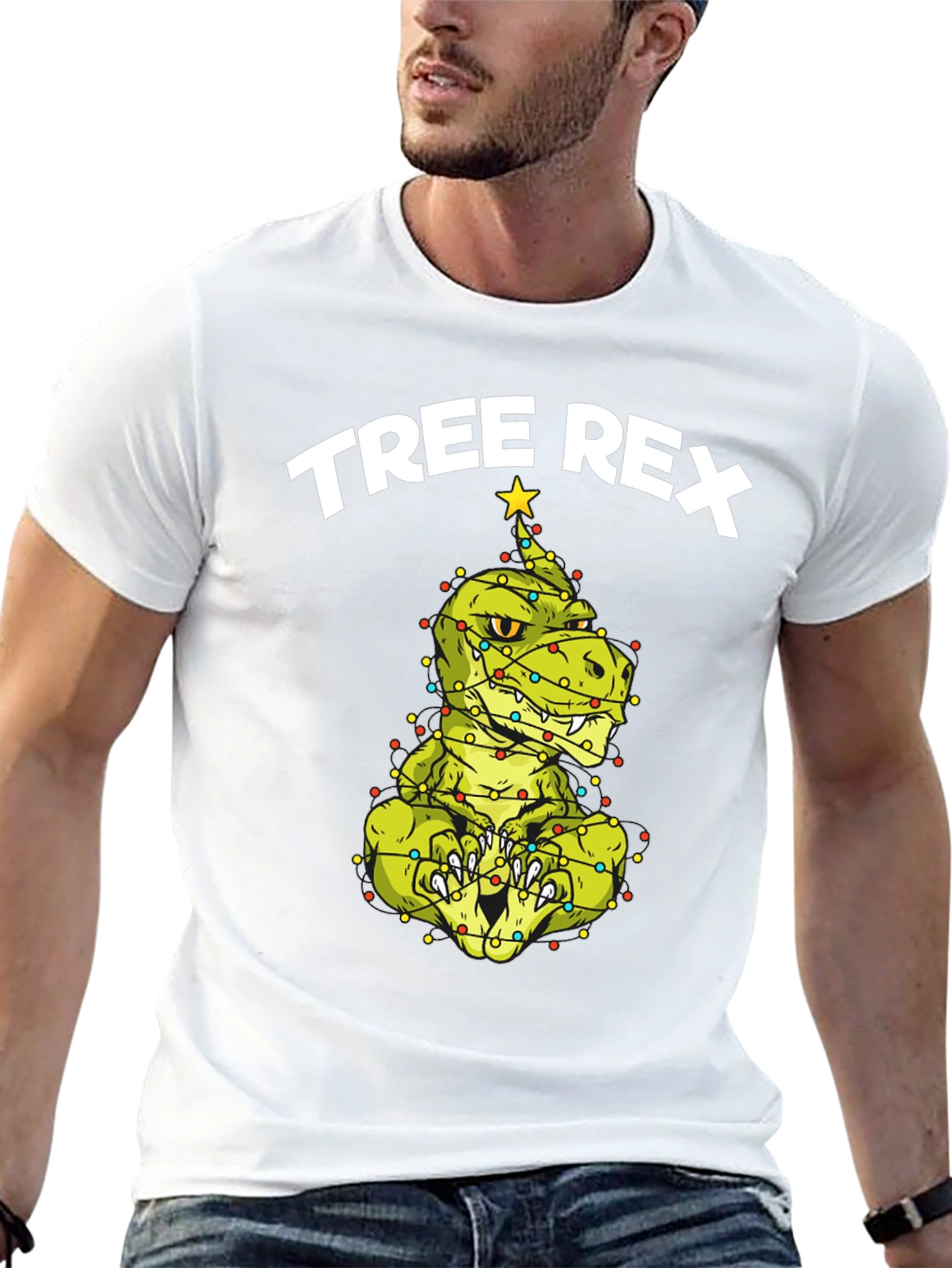 Tree Rex Dinosaur Christmas T-Shirt