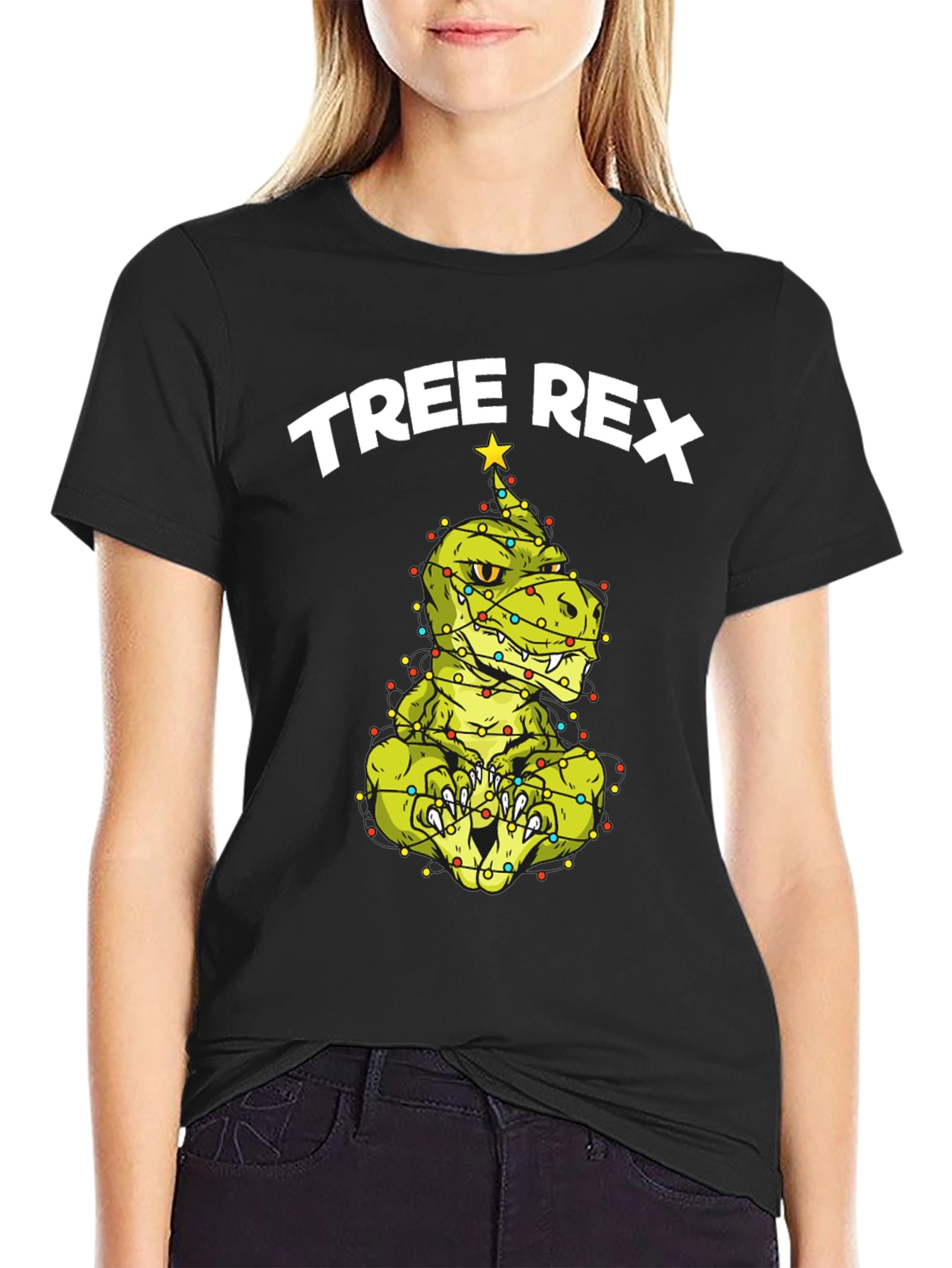 Tree Rex Dinosaur Christmas T-Shirt