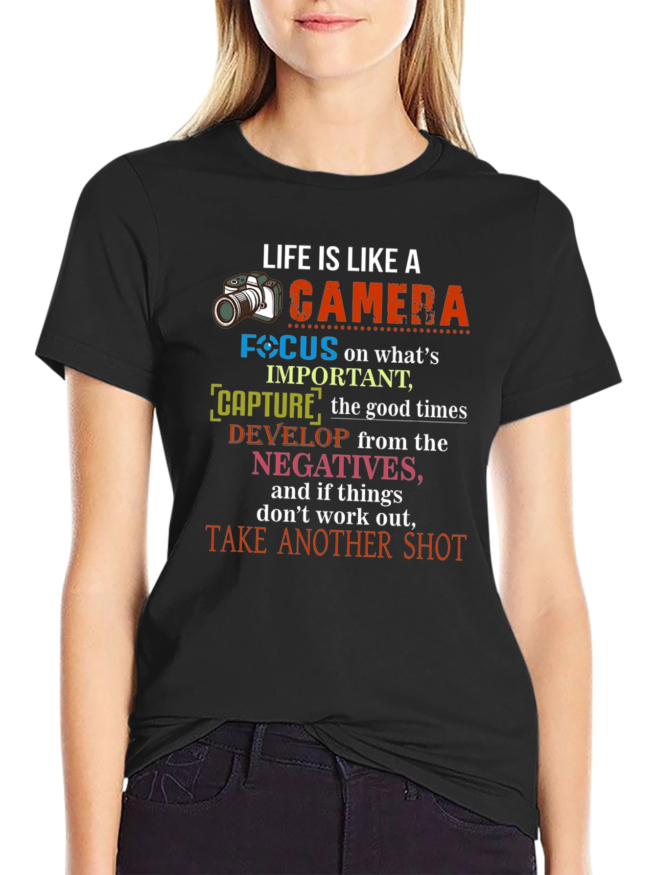 Life is Like a Camera Graphic T-Shirt