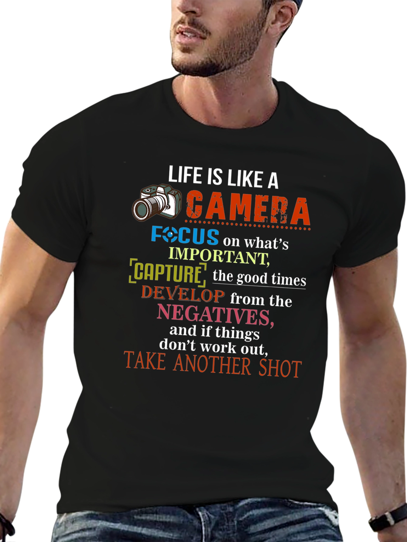 Life is Like a Camera Graphic T-Shirt
