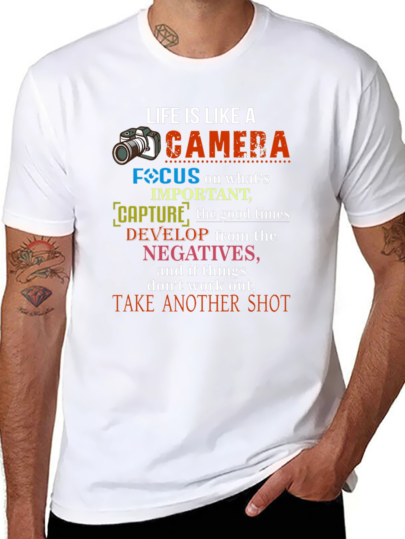 Life is Like a Camera Graphic T-Shirt