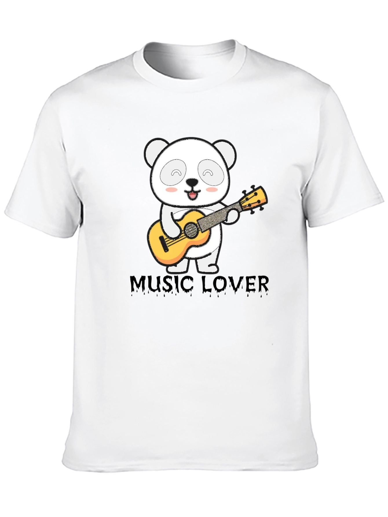Panda Music Lover Graphic T-Shirt