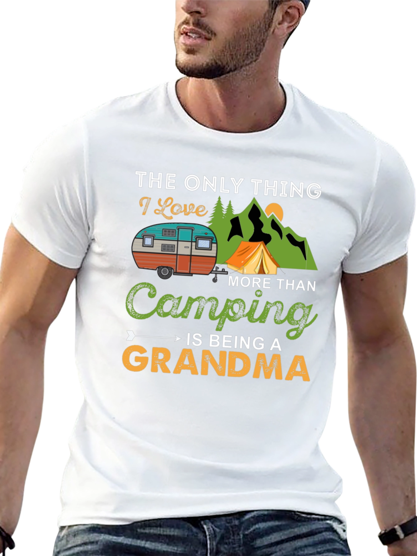 Camping Grandma T-Shirt: I Love Camping!