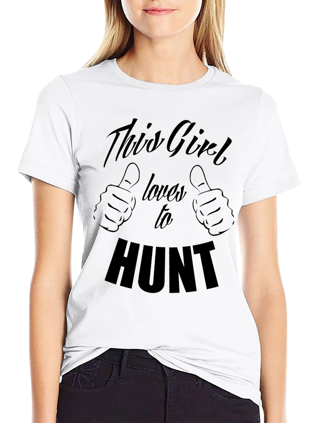 This Girl Loves To Hunt Graphic Tee