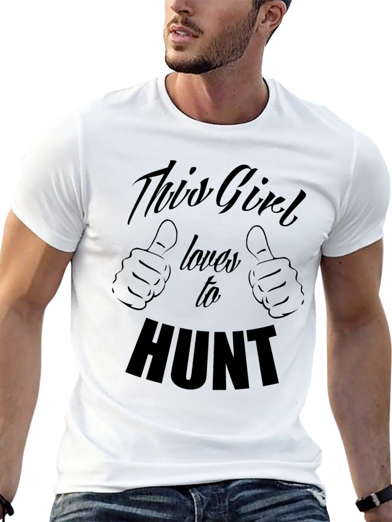 This Girl Loves To Hunt Graphic Tee