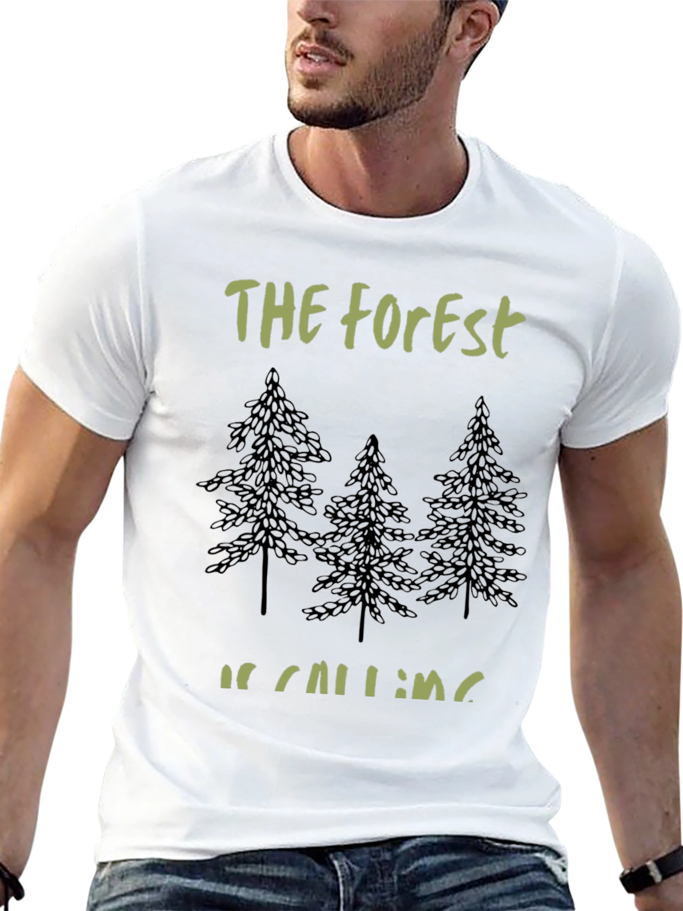 Forest Calling Tee - Nature Lovers Black T-Shirt