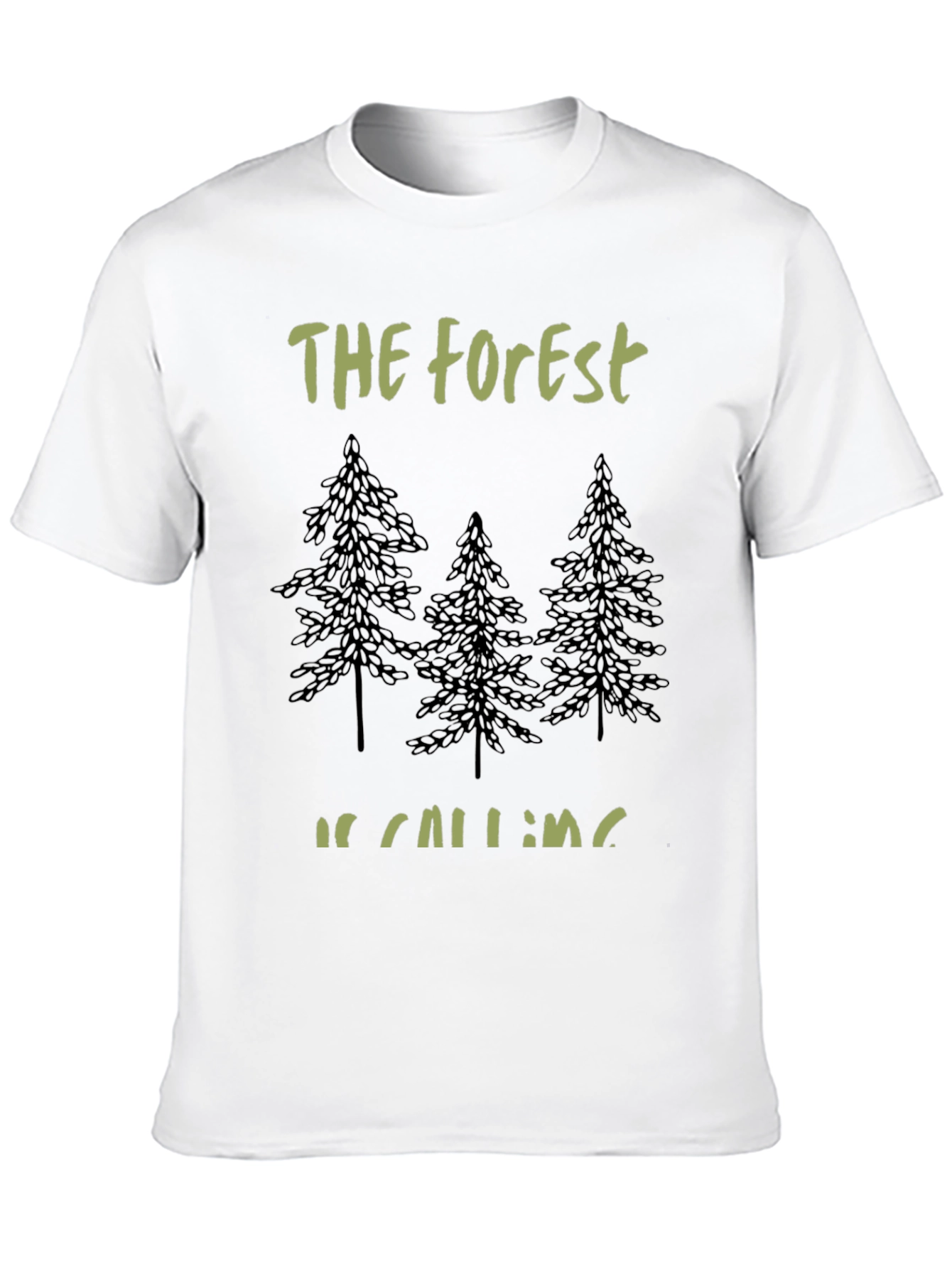 Forest Calling Tee - Nature Lovers Black T-Shirt