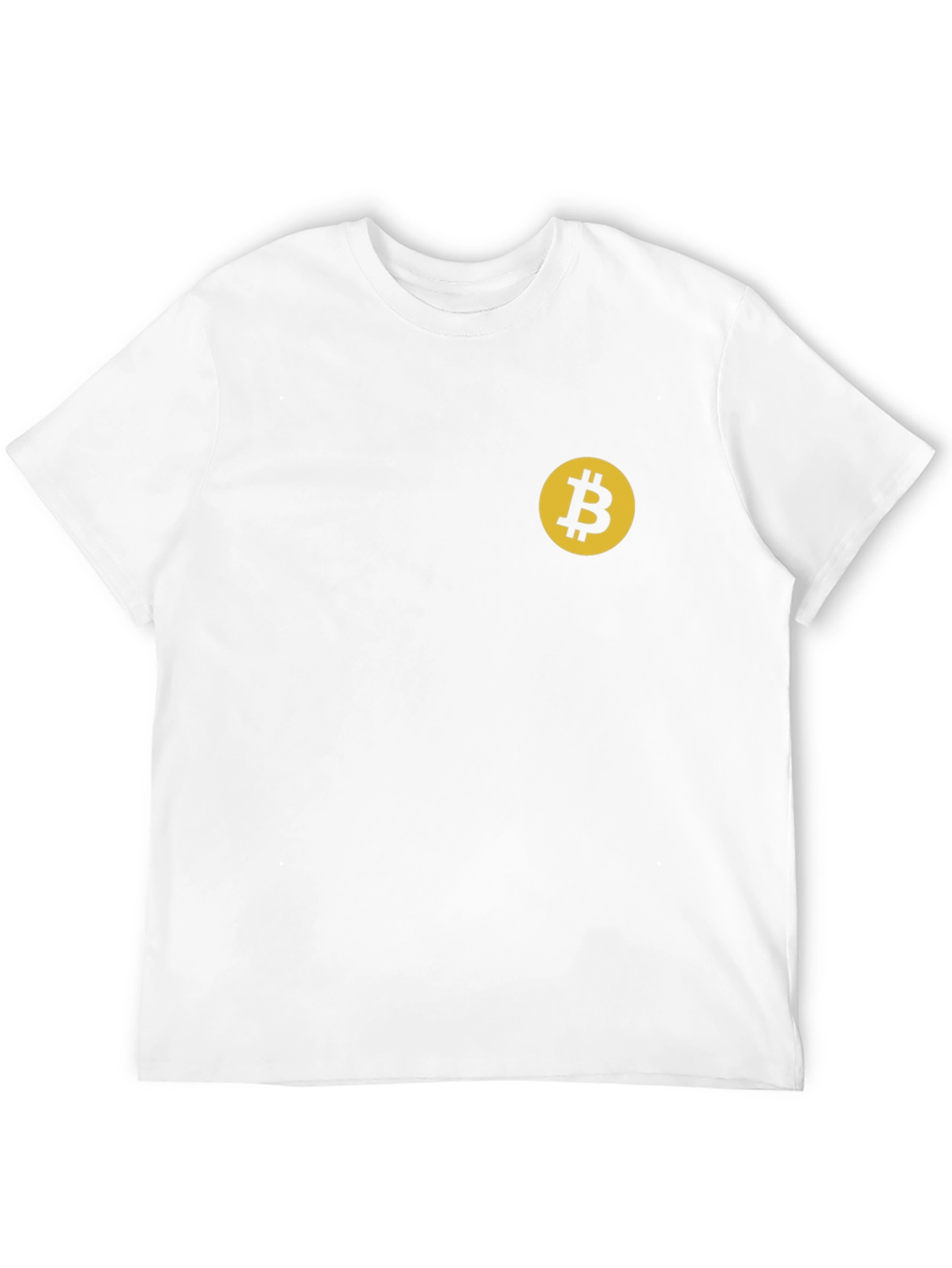 Bitcoin Logo Graphic Tee - Black Crew Neck