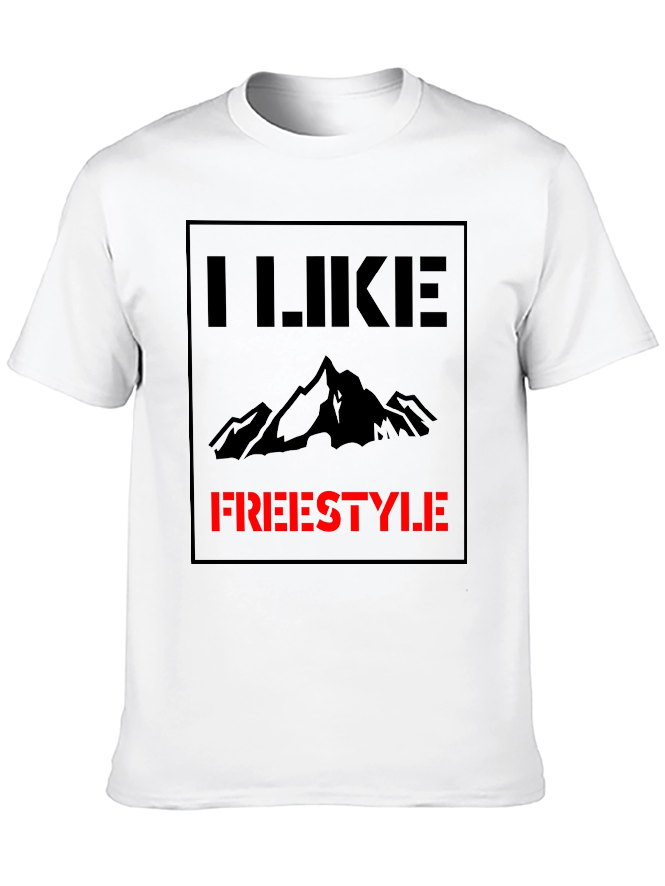 I Like Freestyle Graphic Tee - Black Cotton Shirt