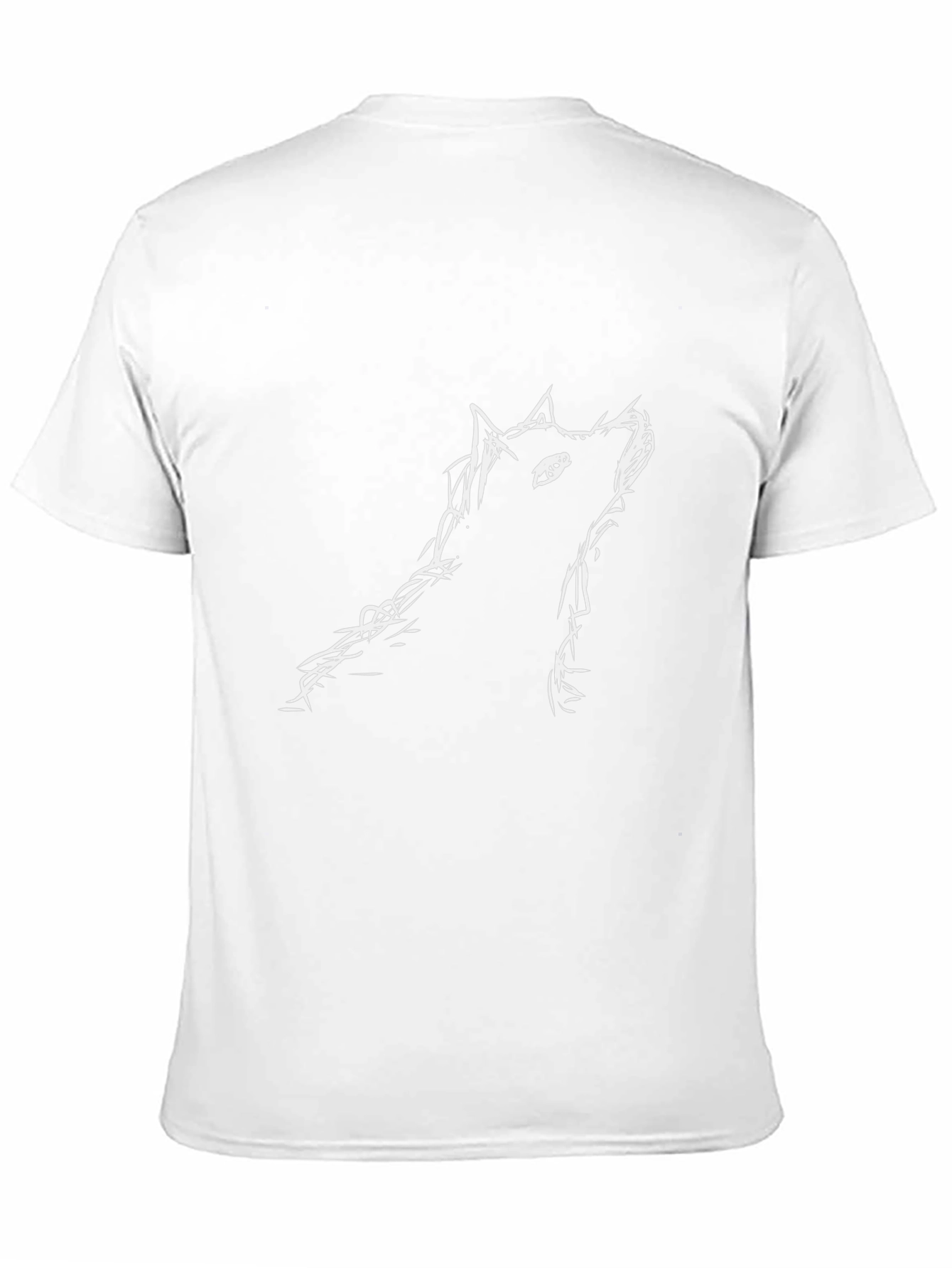 Wolf Sketch Black T-Shirt