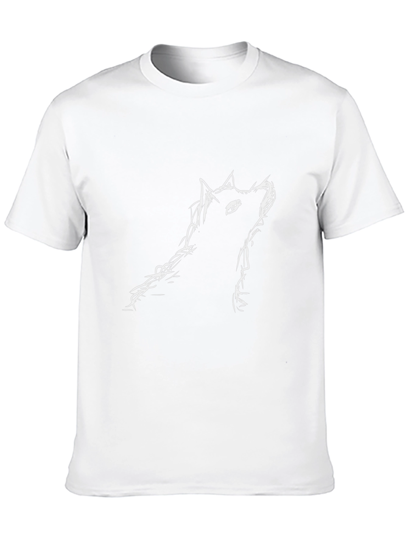 Wolf Sketch Black T-Shirt