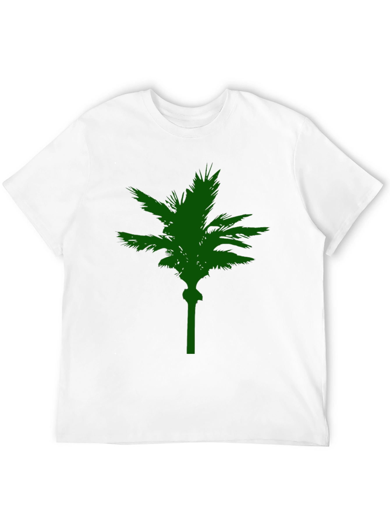 Green Palm Tree Graphic T-Shirt - Casual Comfort