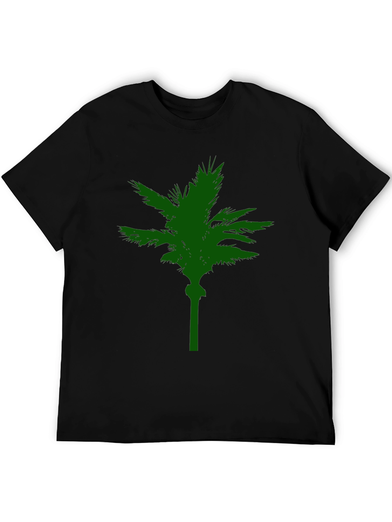 Green Palm Tree Graphic T-Shirt - Casual Comfort