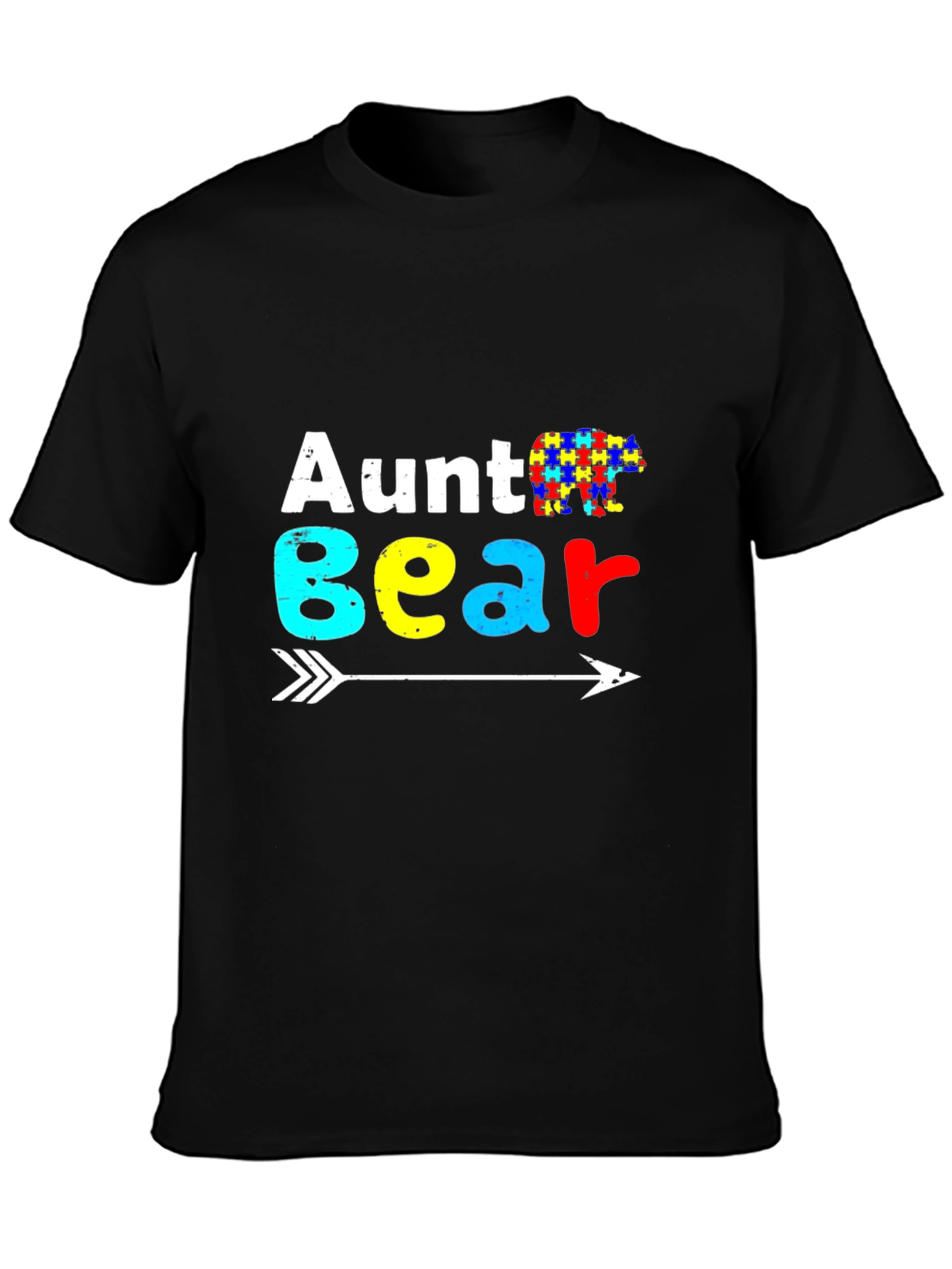 Aunt Bear Autism Awareness T-Shirt