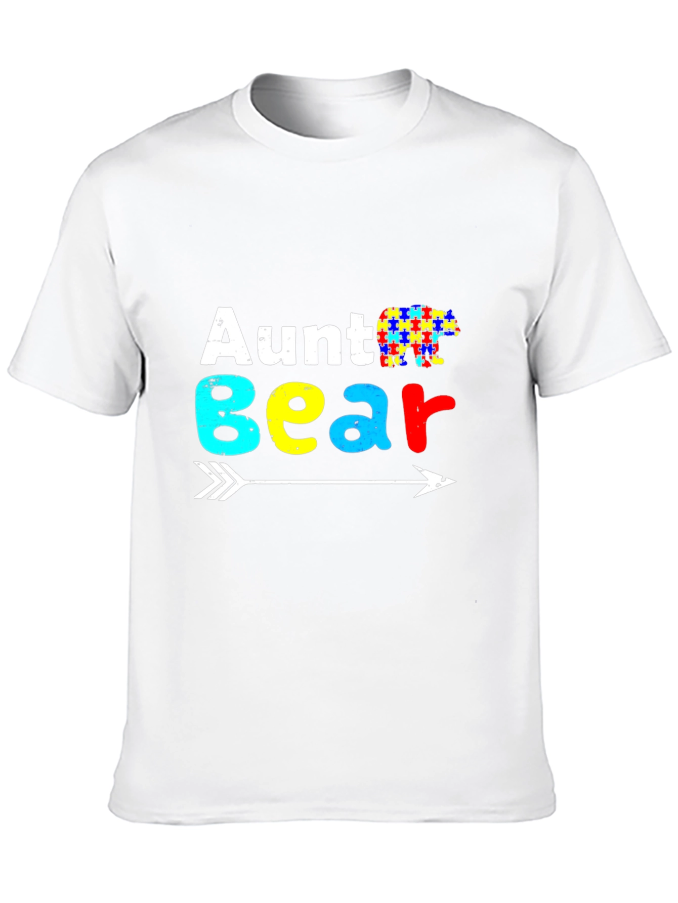 Aunt Bear Autism Awareness T-Shirt