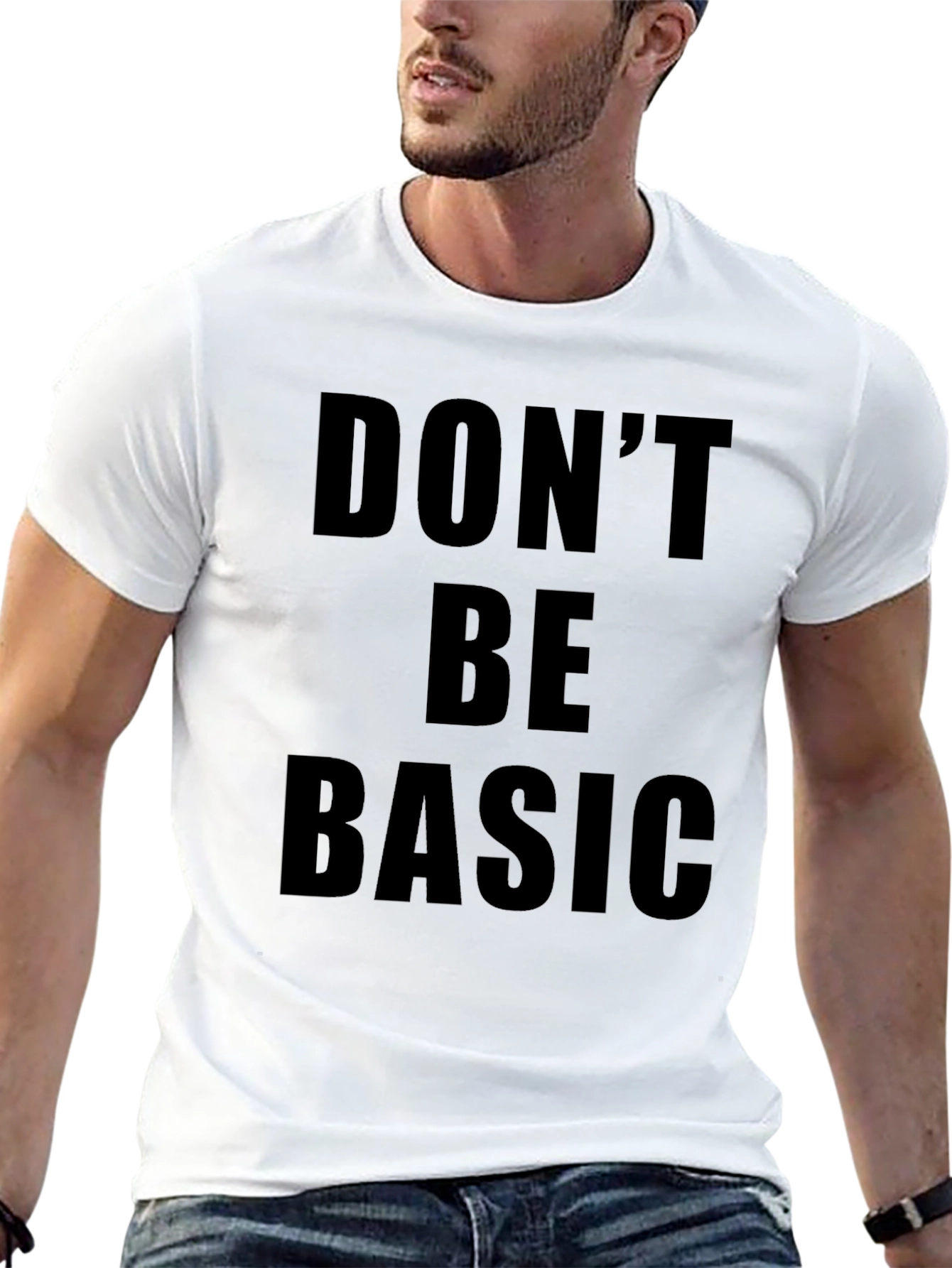 Dont Be Basic Graphic Tee - Black