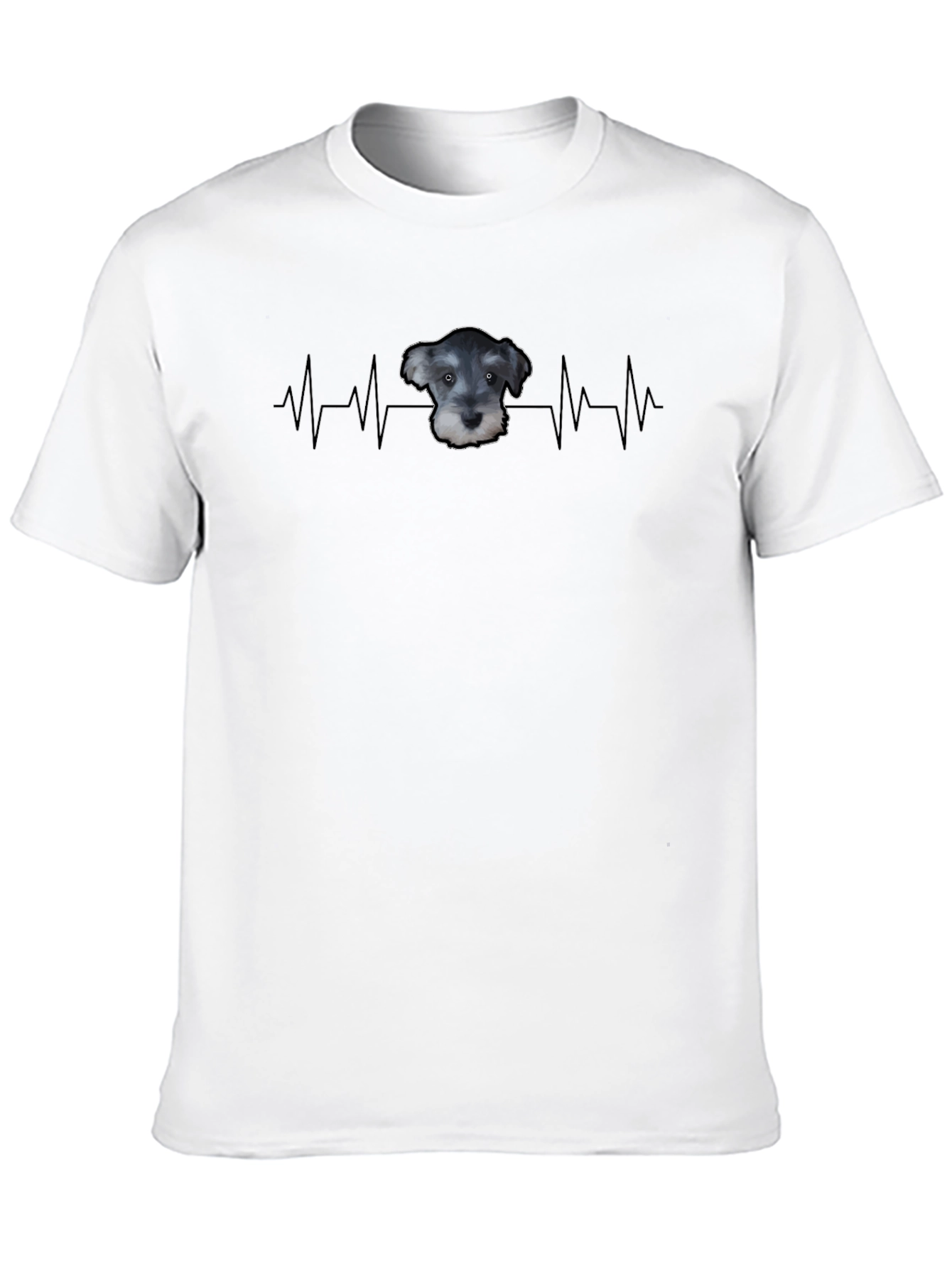 Schnauzer Heartbeat T-Shirt - Dog Lover Tee
