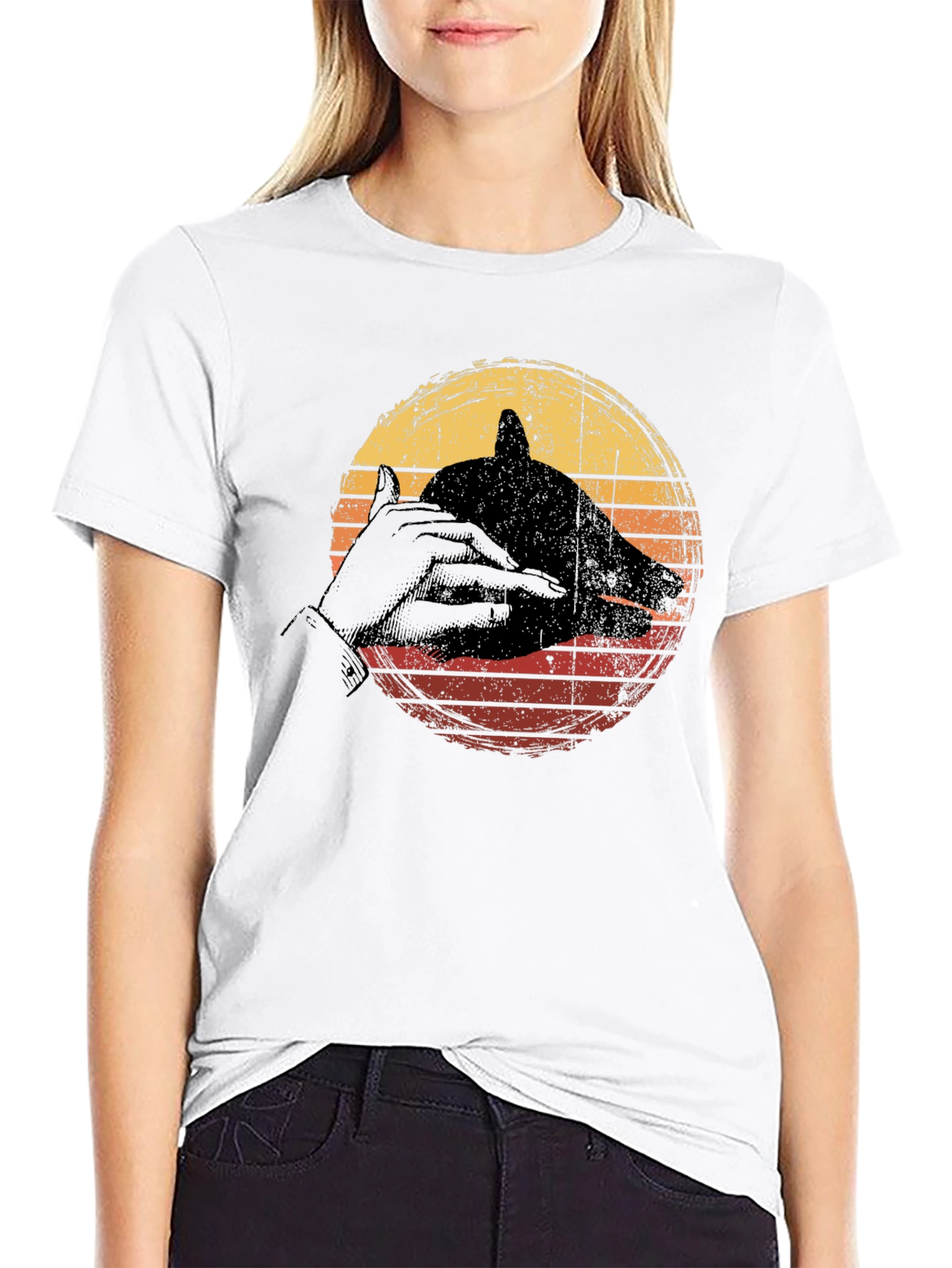 Retro Hand Shadow Puppet T-Shirt