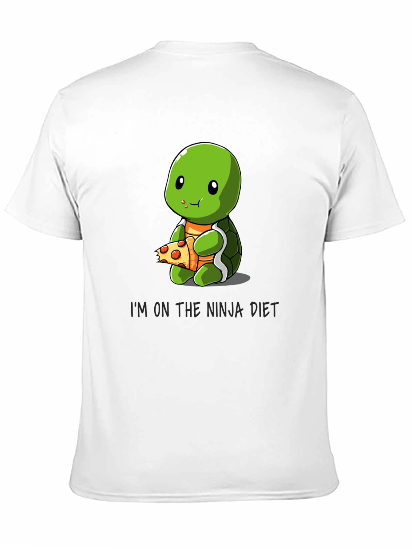 Ninja Diet Turtle Eating Pizza T-Shirt