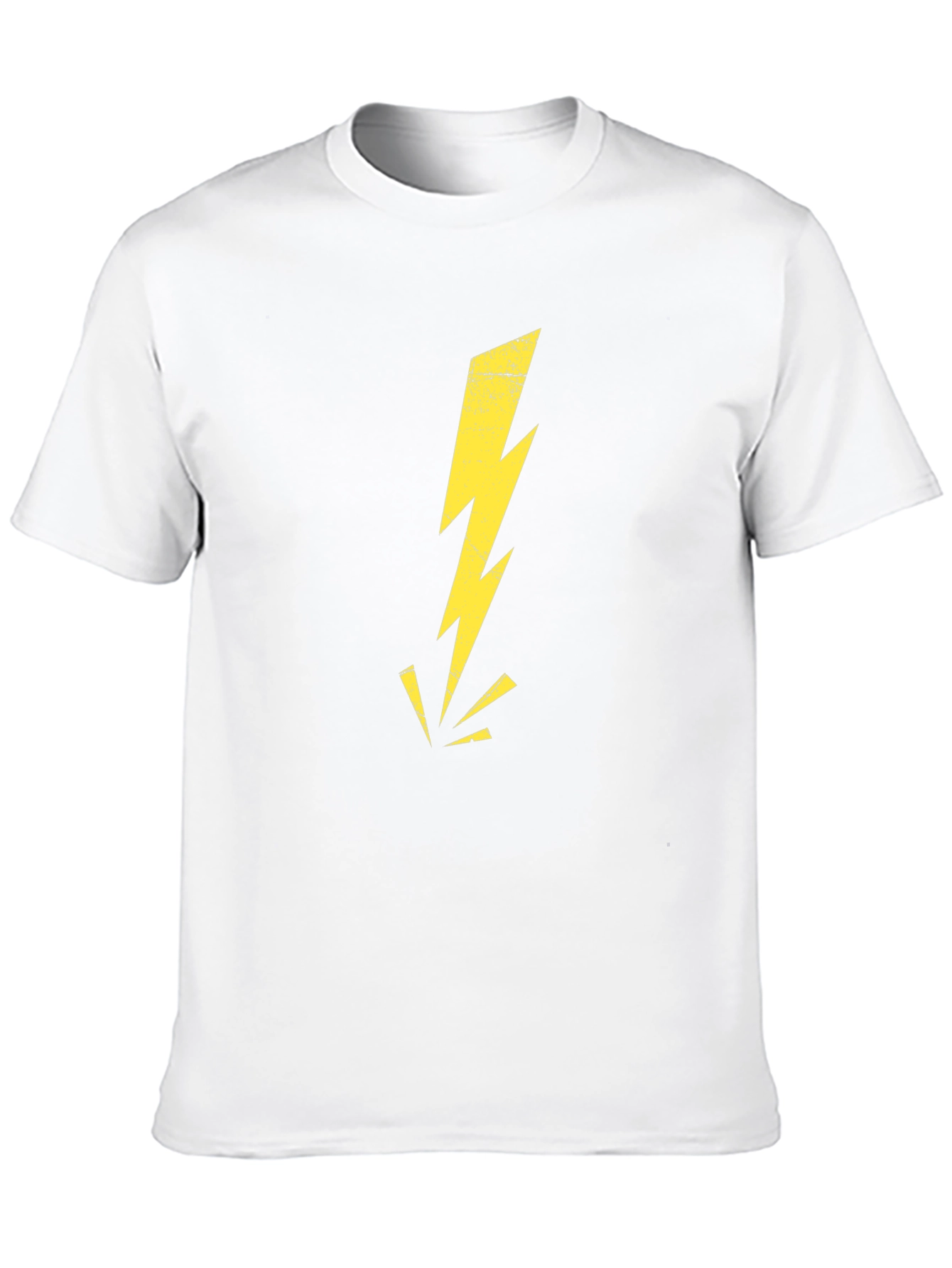 Black T-Shirt with Lightning Bolt Graphic