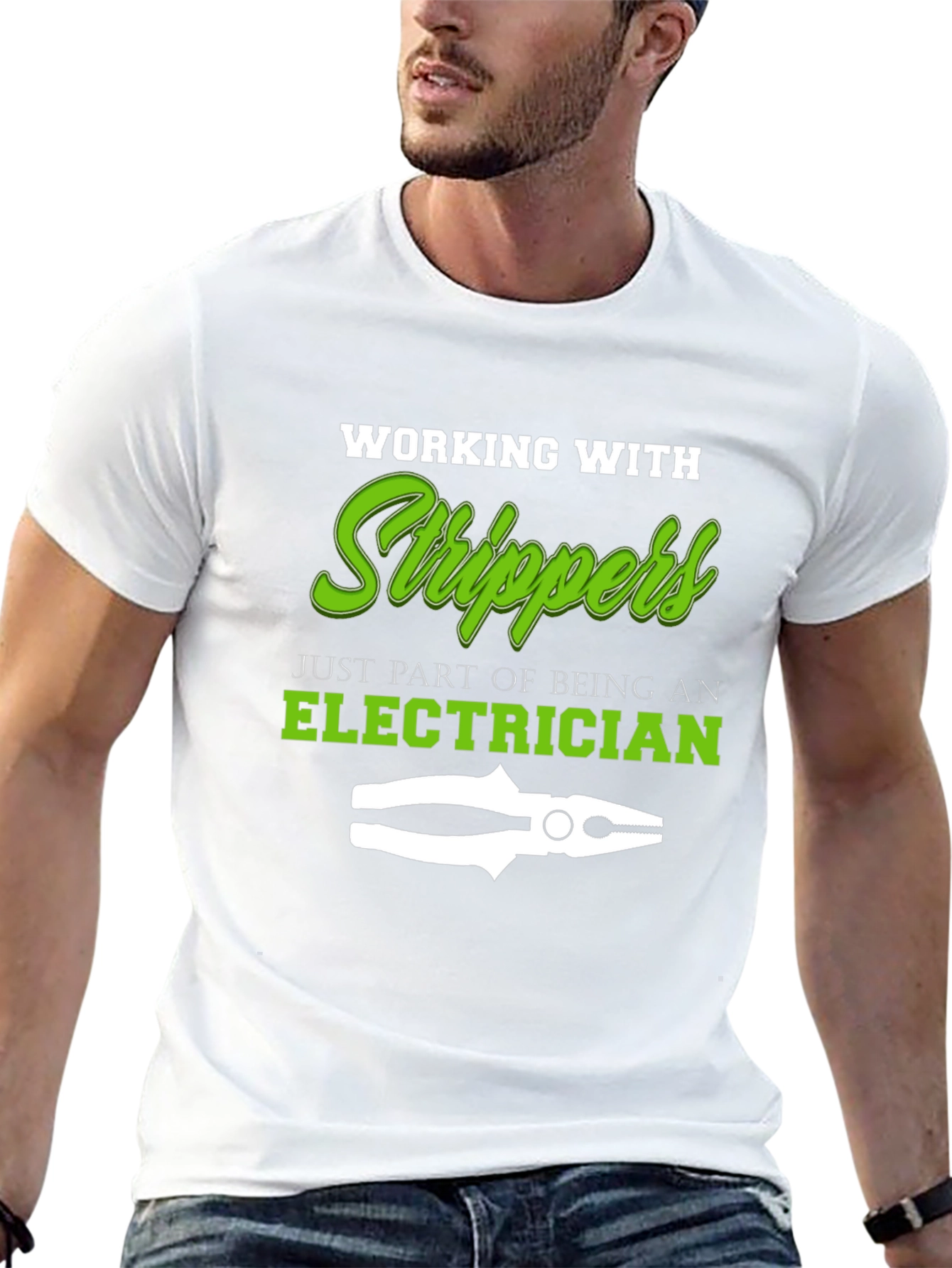Electrician Stripper T-Shirt - Funny Work Tee