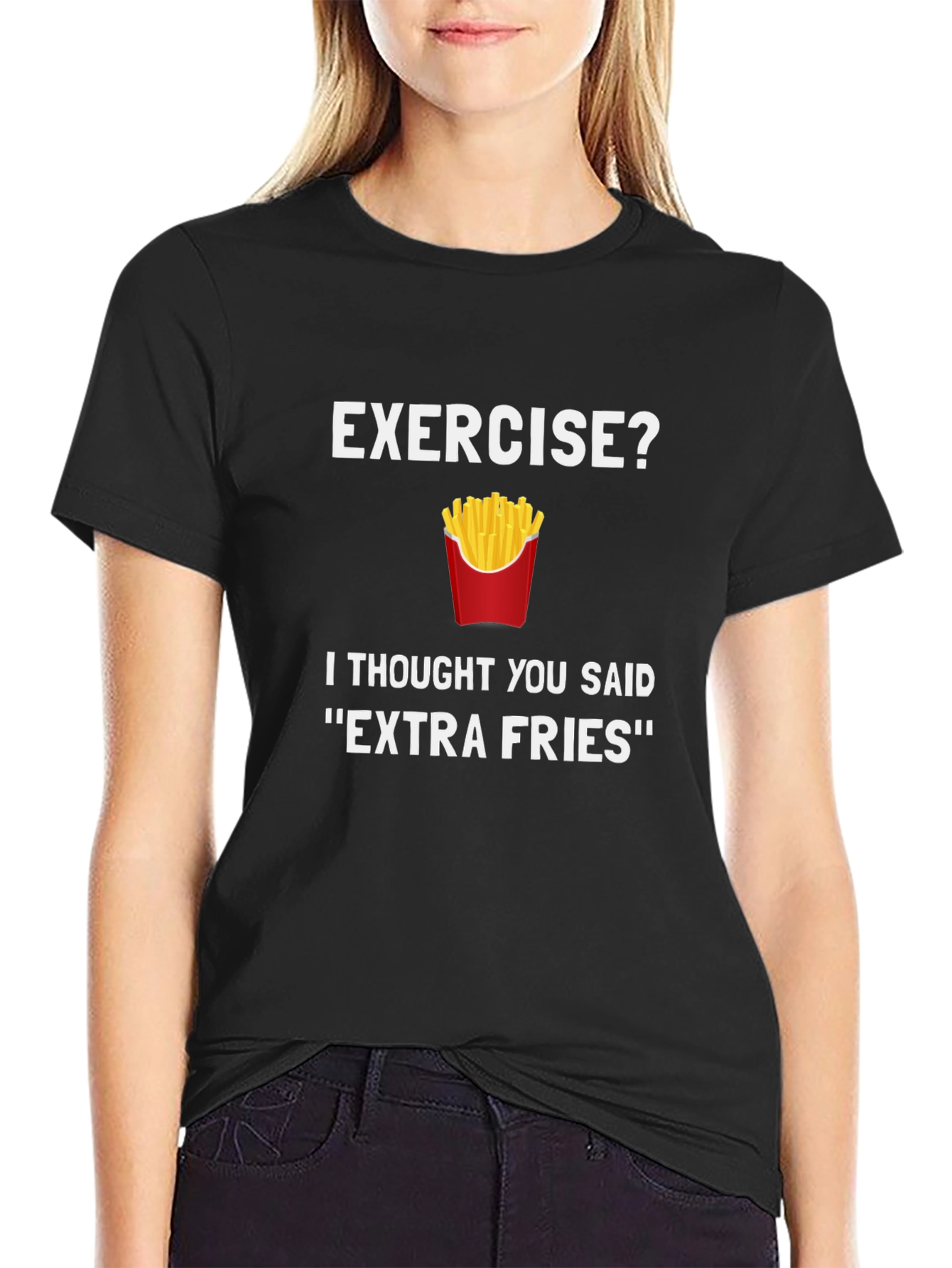 Extra Fries T-Shirt - Funny Foodie Tee