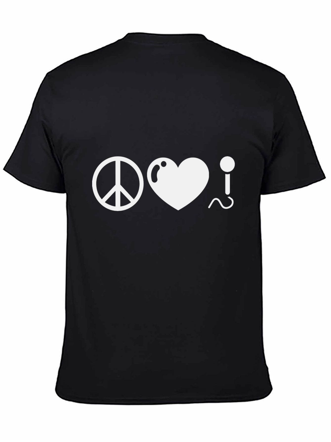 Peace Love Music Black T-Shirt