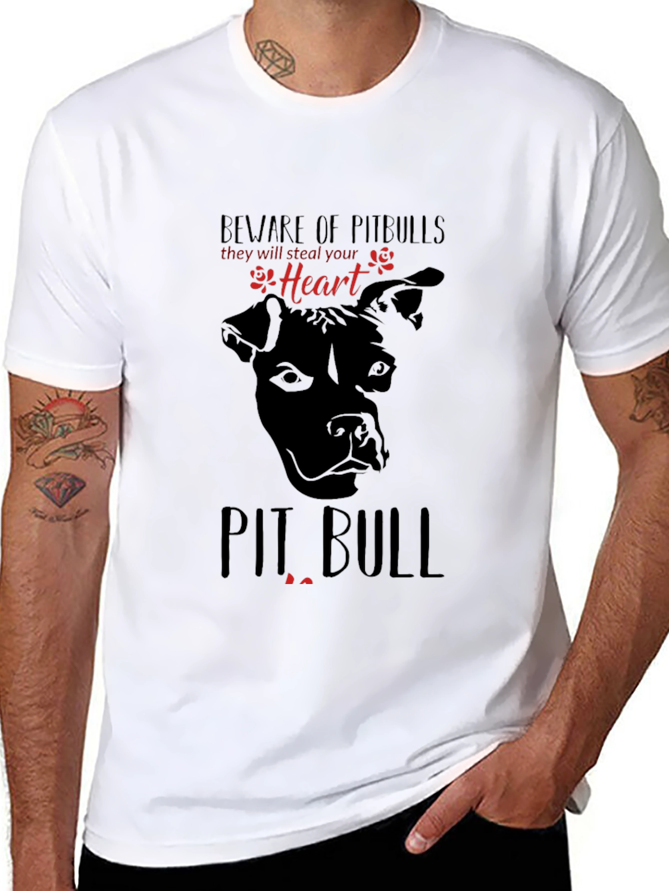 Beware of Pitbulls T-Shirt