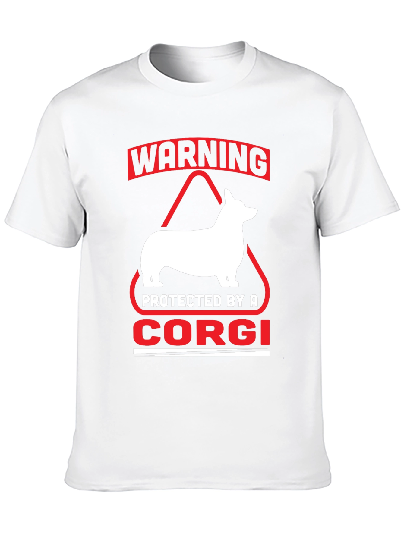 Warning Protected By A Corgi T-Shirt