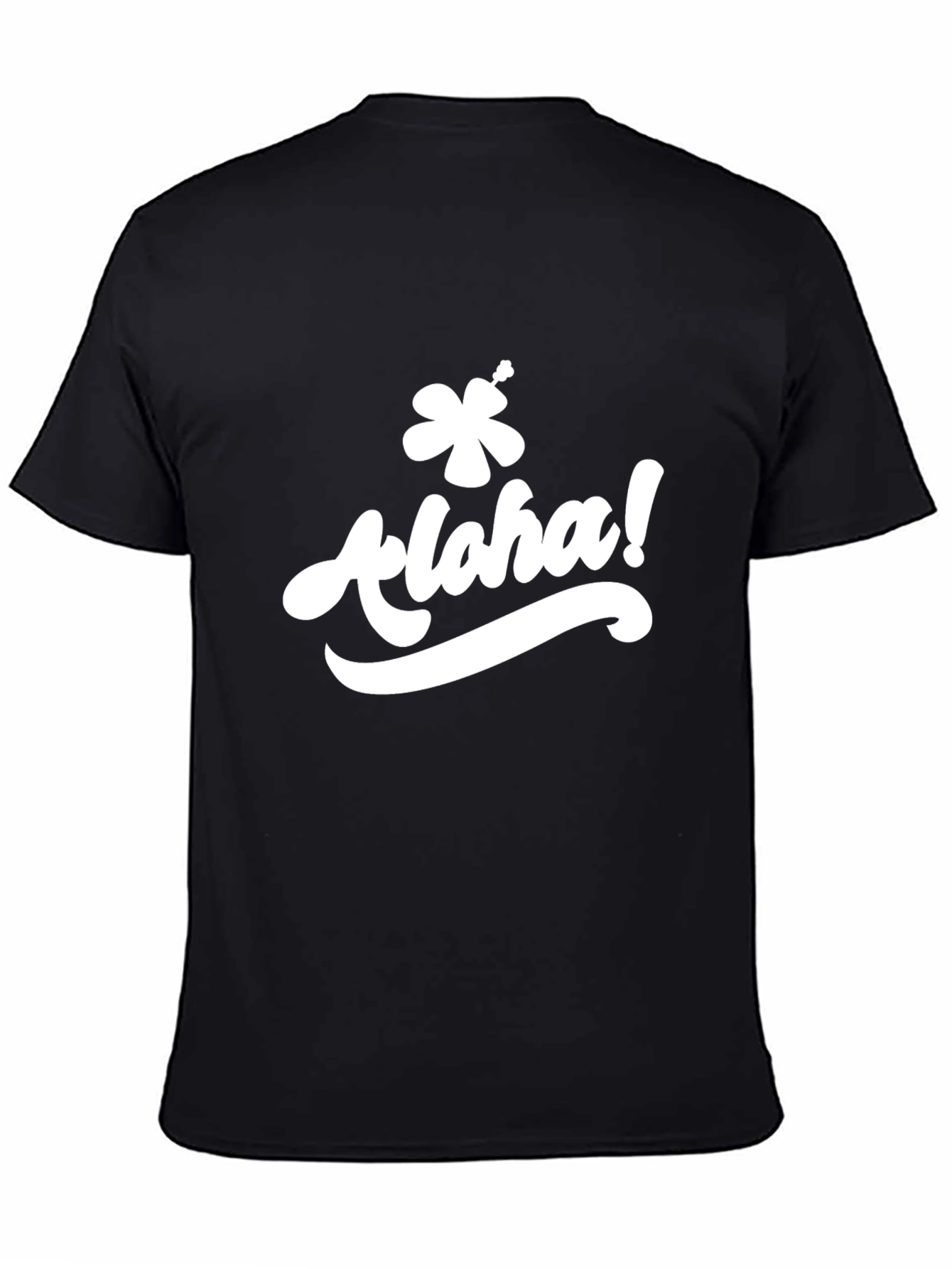 Aloha Graphic T-Shirt - Black Casual Tee