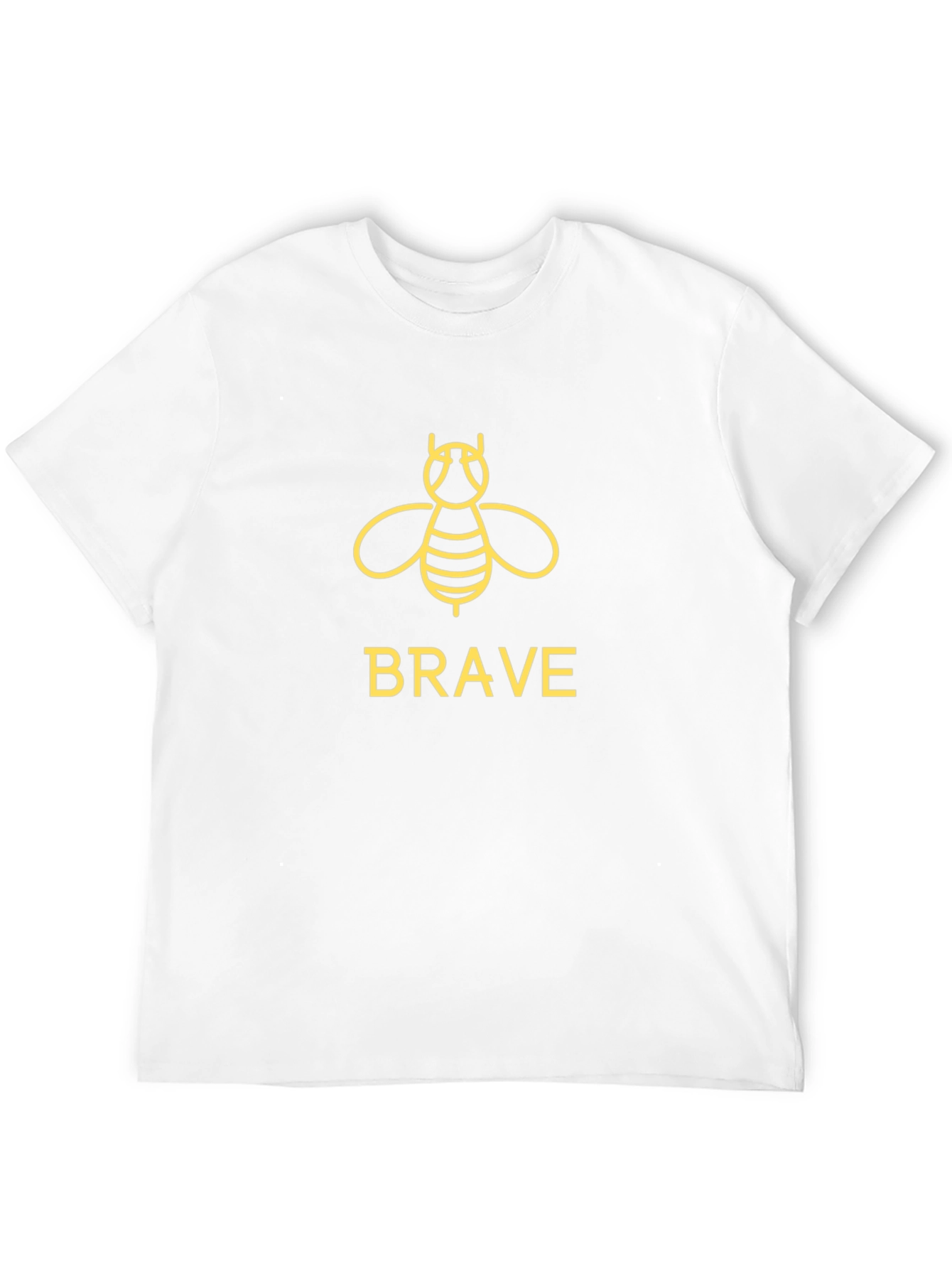 Brave Bee Graphic Tee - Black Cotton T-Shirt