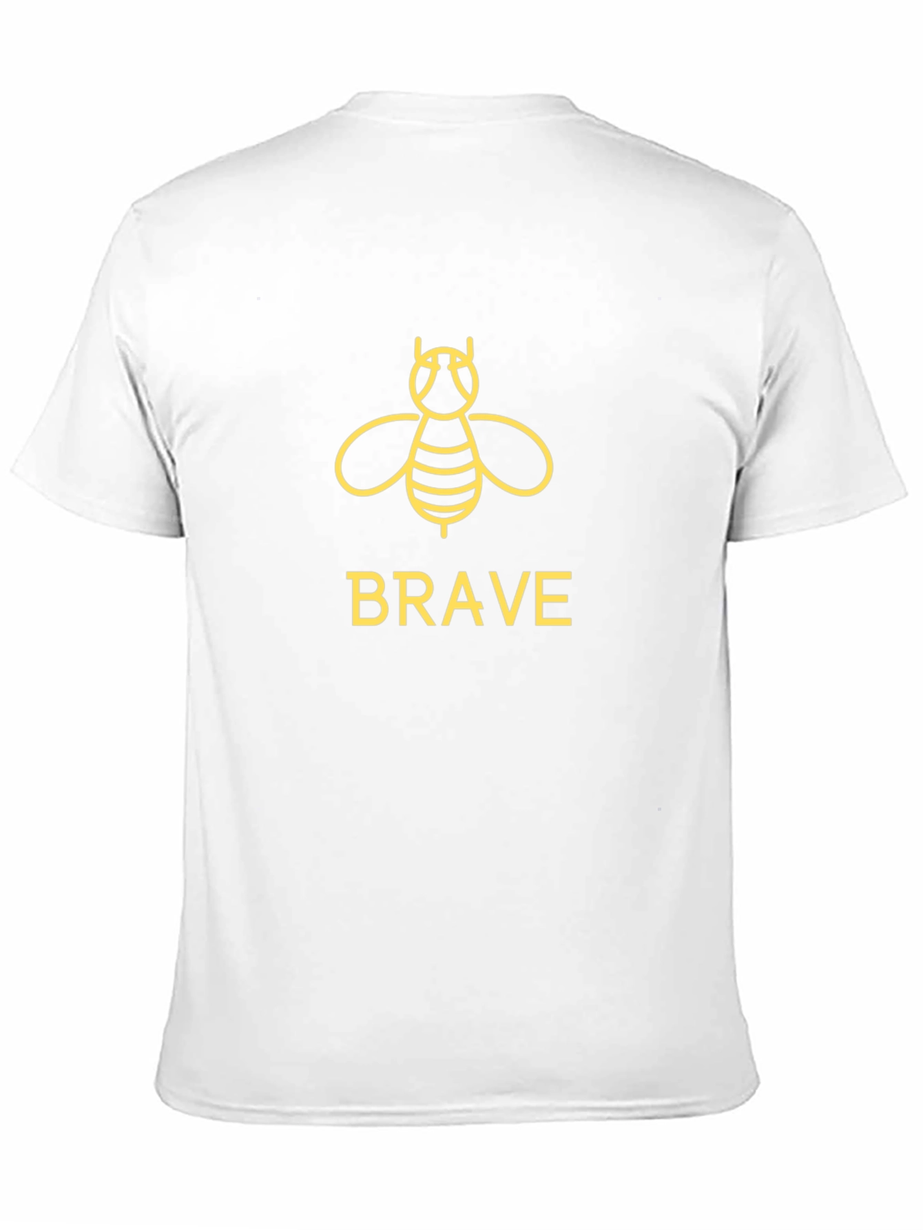 Brave Bee Graphic Tee - Black Cotton T-Shirt