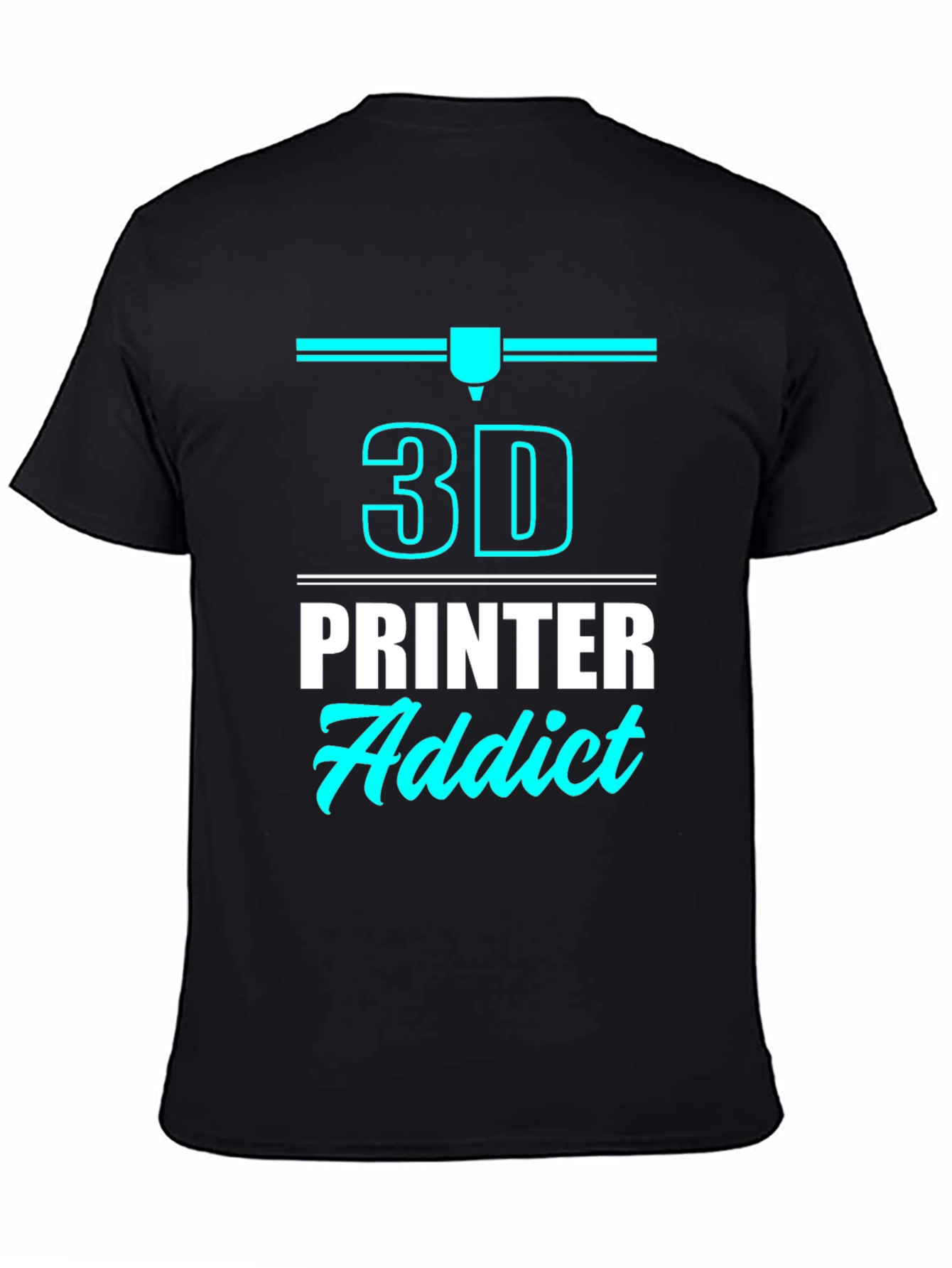 3D Printer Addict T-Shirt - Black