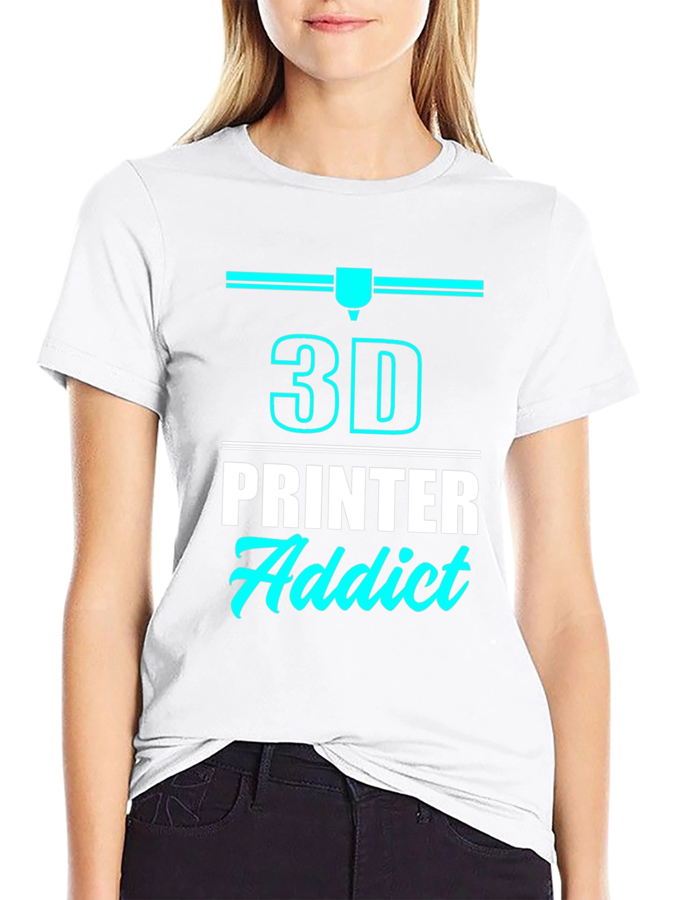 3D Printer Addict T-Shirt - Black