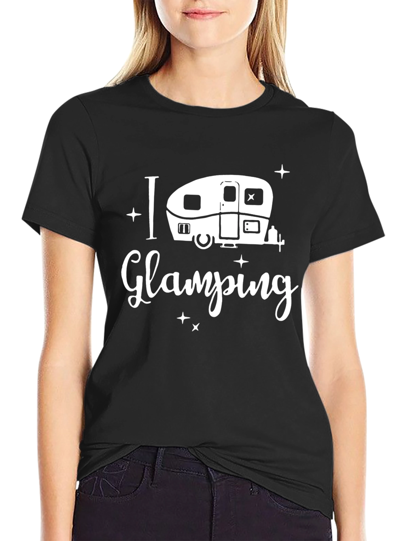 I Love Glamping Black T-Shirt
