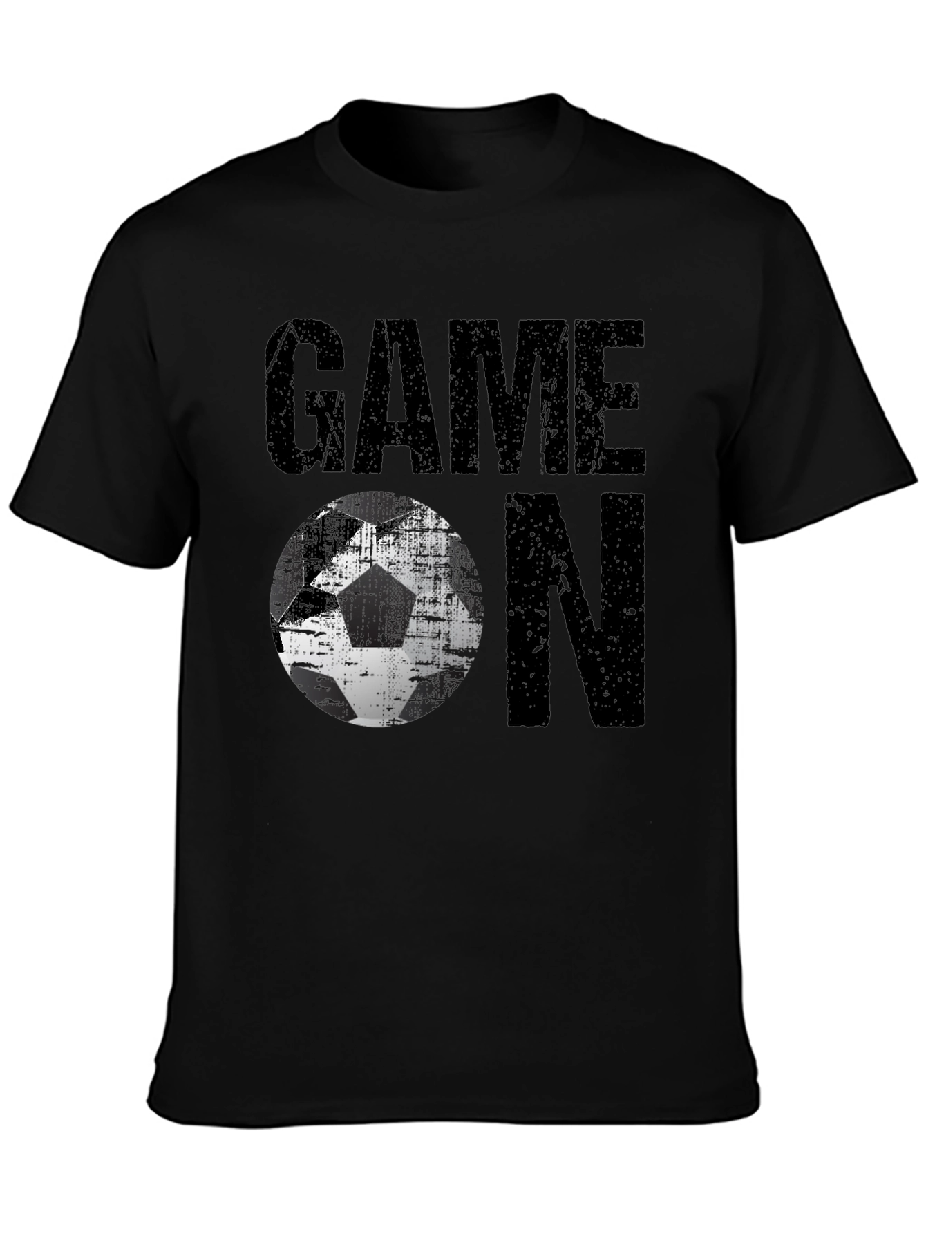 Game On Soccer Graphic Tee - Mens Black T-Shirt