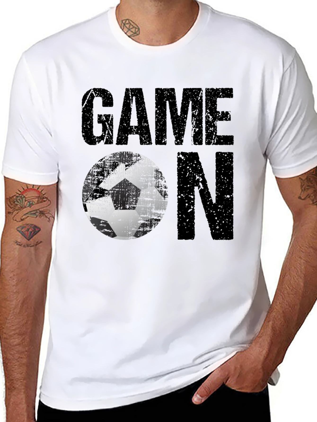 Game On Soccer Graphic Tee - Mens Black T-Shirt